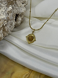 SOLİN ÇELİK TAŞLI KOLYE